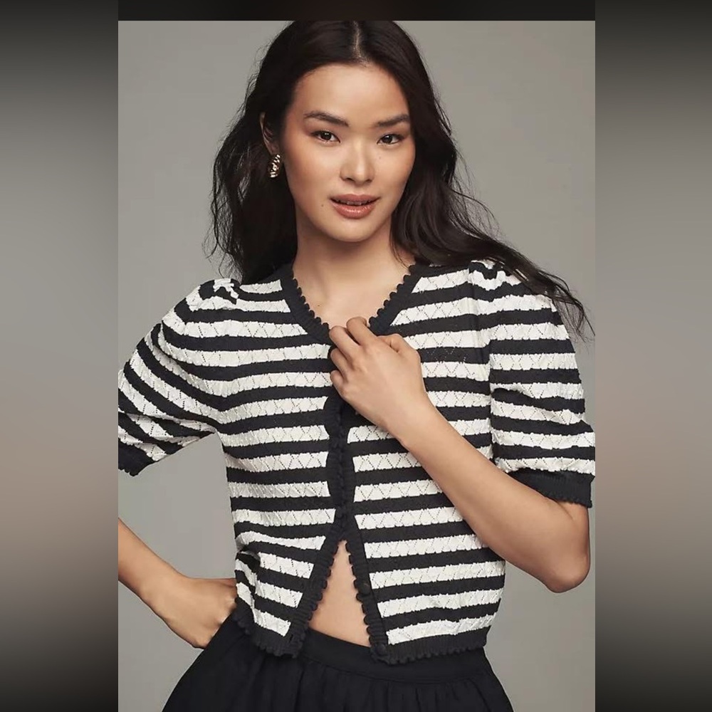 Short sleeve cardigan